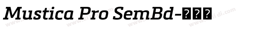 Mustica Pro SemBd字体转换
